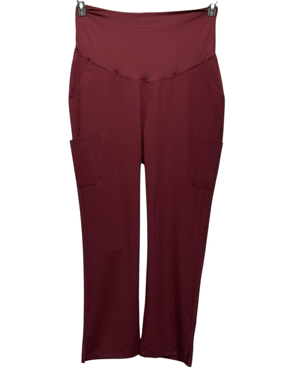 Mandala Maternity Cargo Pants Size XL Wine Comfort Classic